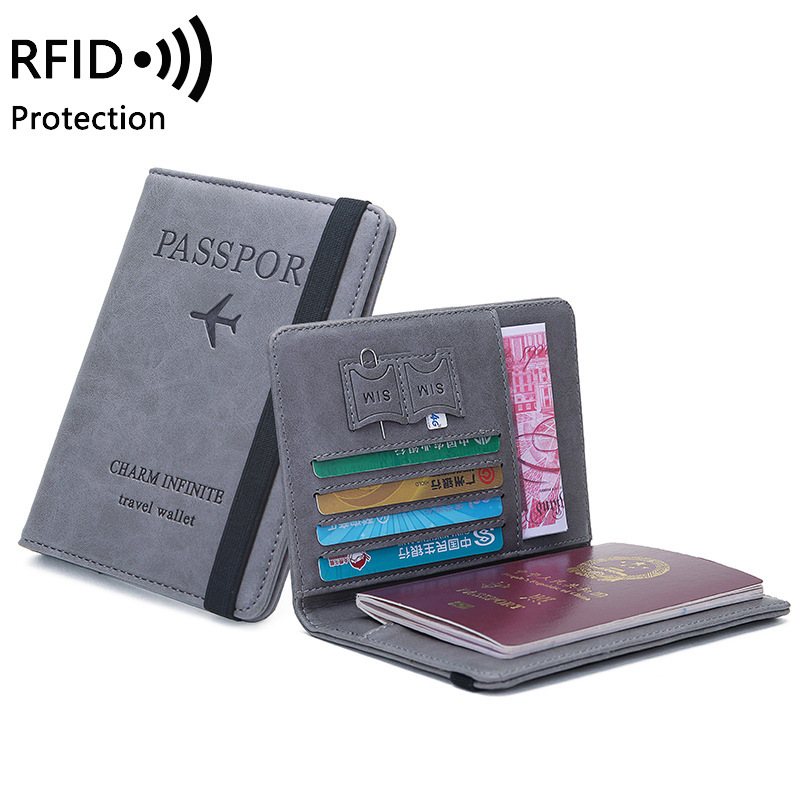 Men'S Accessories Wallet - Unisex PU Leather Passport Holder -