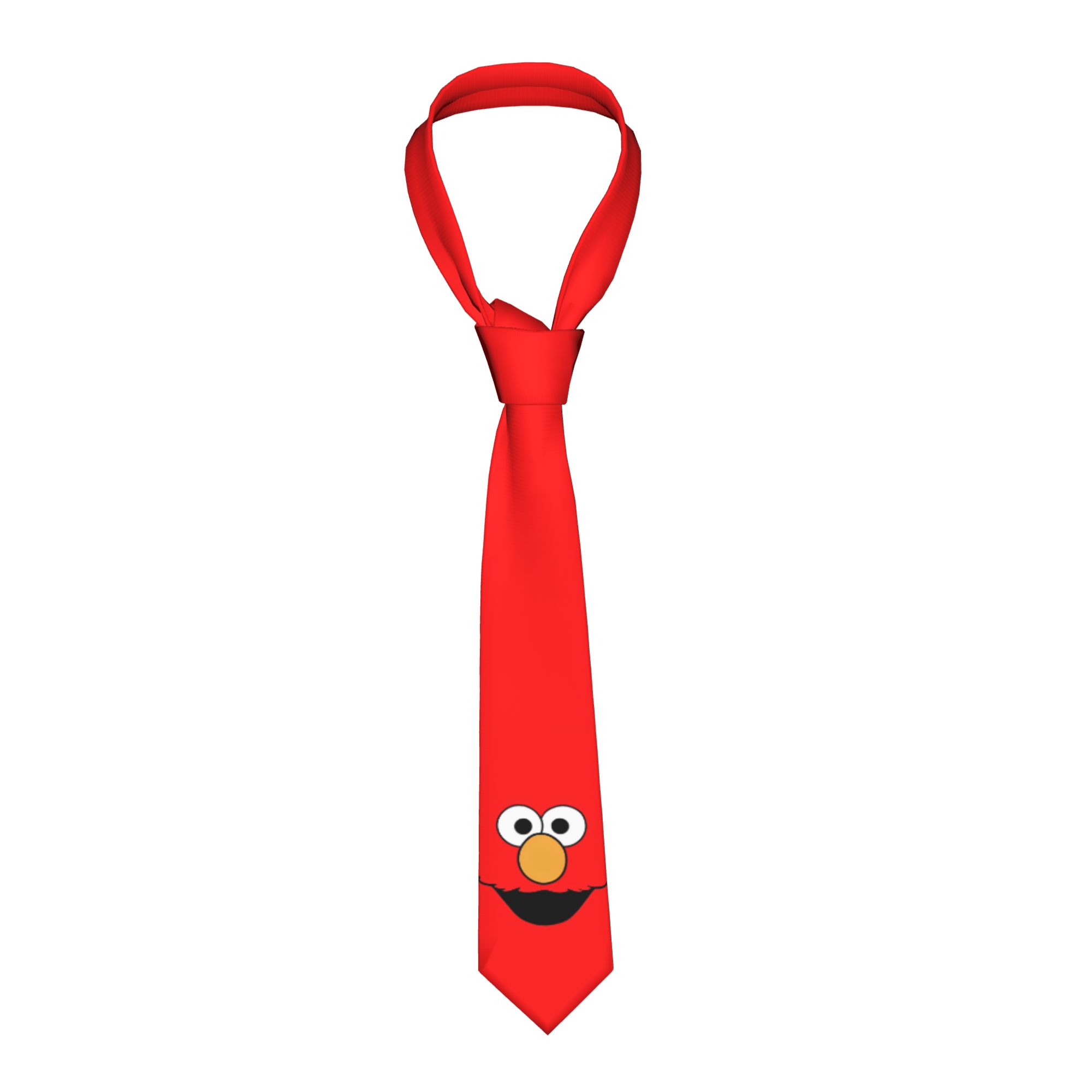 Men Accessories Wedding - Sesames Streets Cookie Monster Anime Necktie