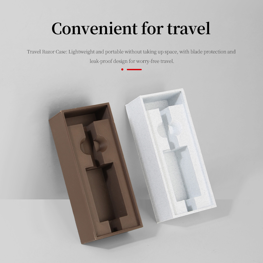 Men Accessories Store - Razor Storage Box, Durable Travel Case,