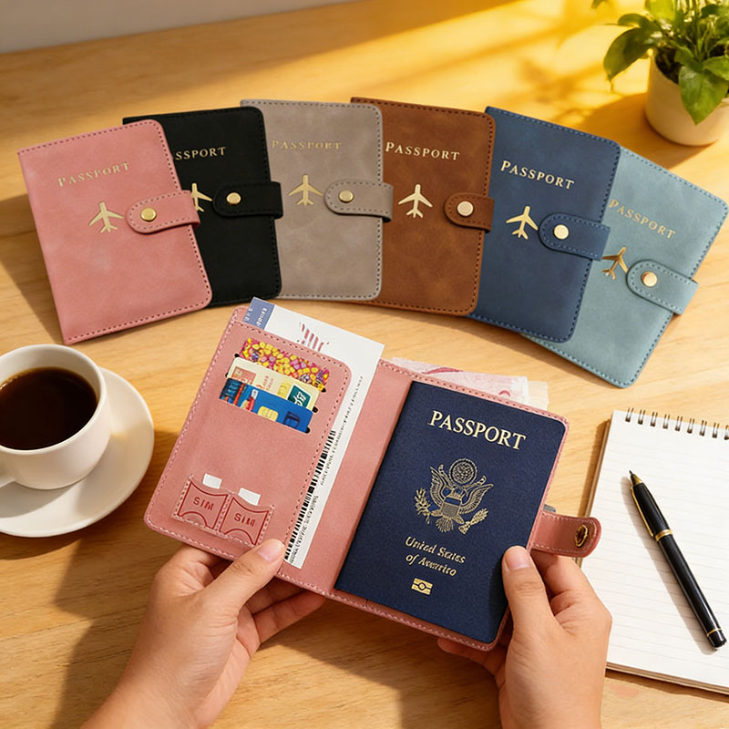 Men'S Accessories Wallet - Leather Passport Holder Covers Case for