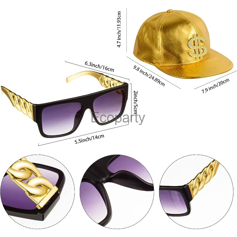 80s 90s Hip Hop Costume Access - Men Accessories Chain And Bracelet review and price