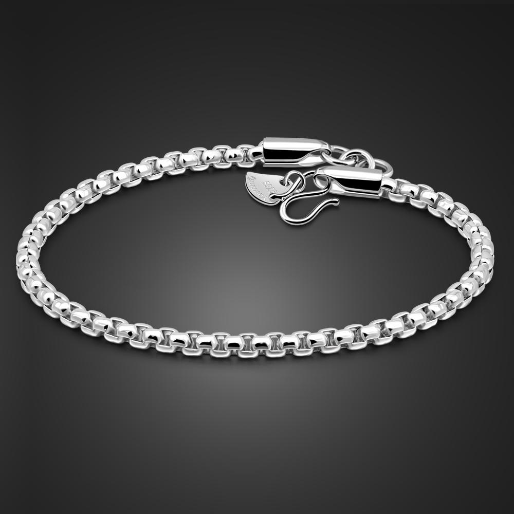 Unisex 925 Sterling Silver Cuf - Men Accessories Chain And Bracelet review and price