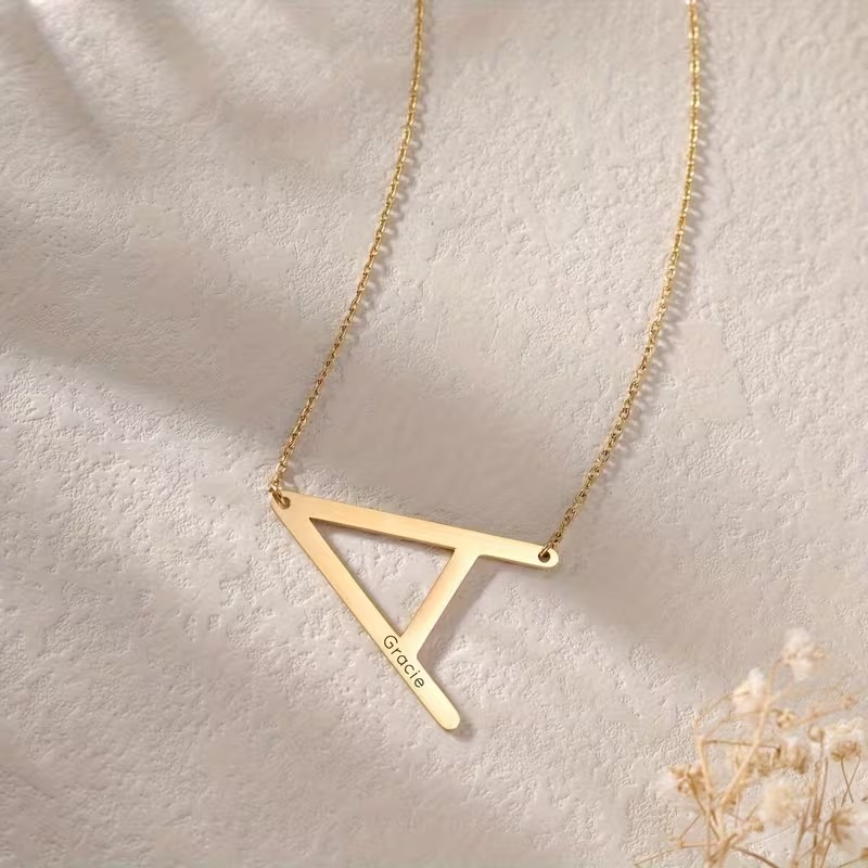 Custom Initial Letter Name Nec - Men Accessories Neck Chain review and price