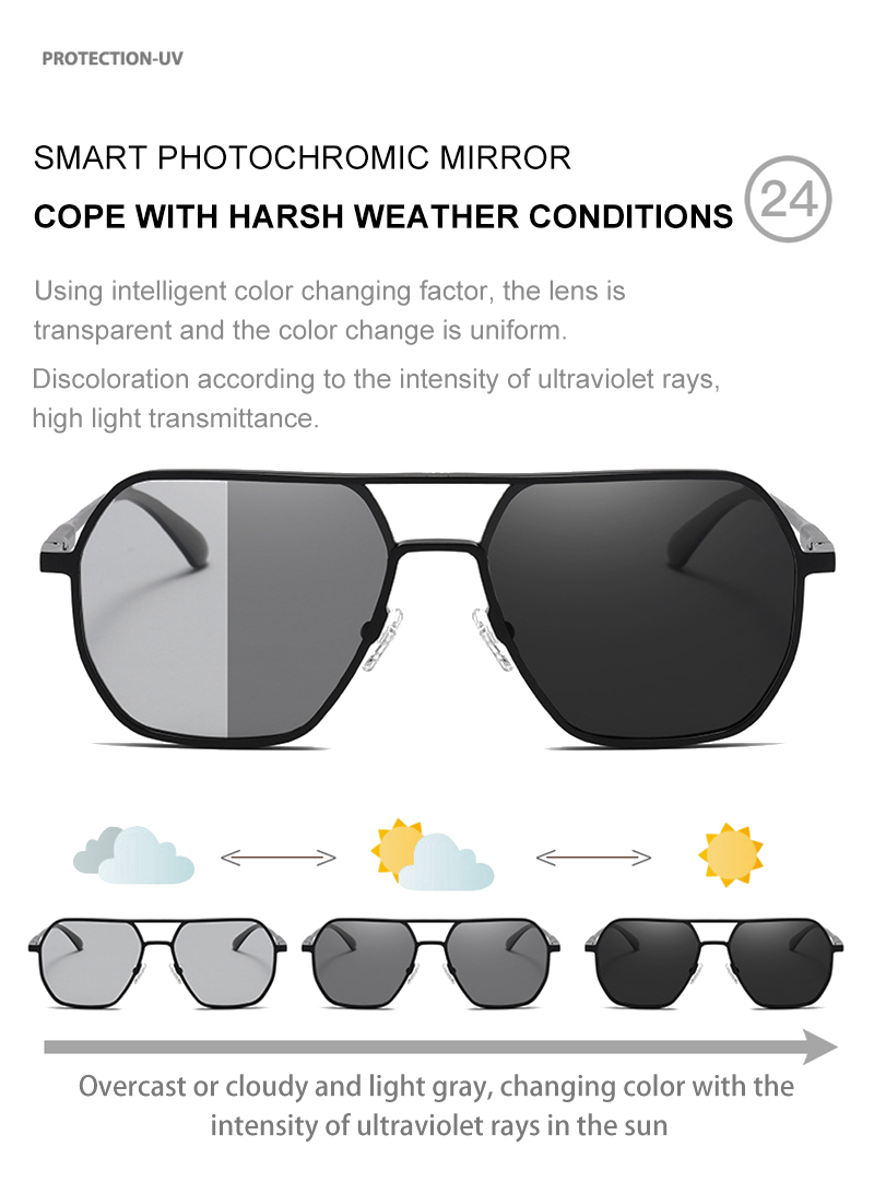 Metal Photochromic Lens Sungla - Sunglasses Polarized Men review and price