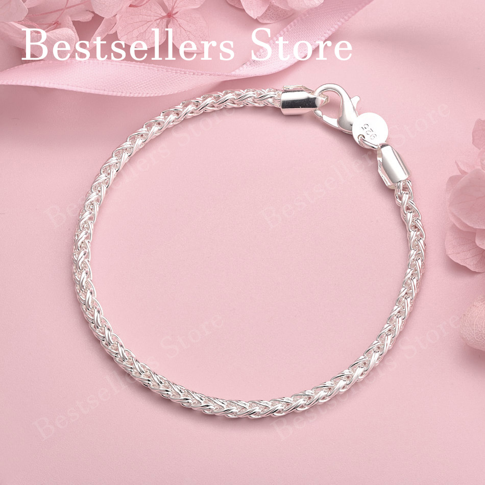 Charm 925 sterling silver 8-in - Men Accessories Chain And Bracelet review and price