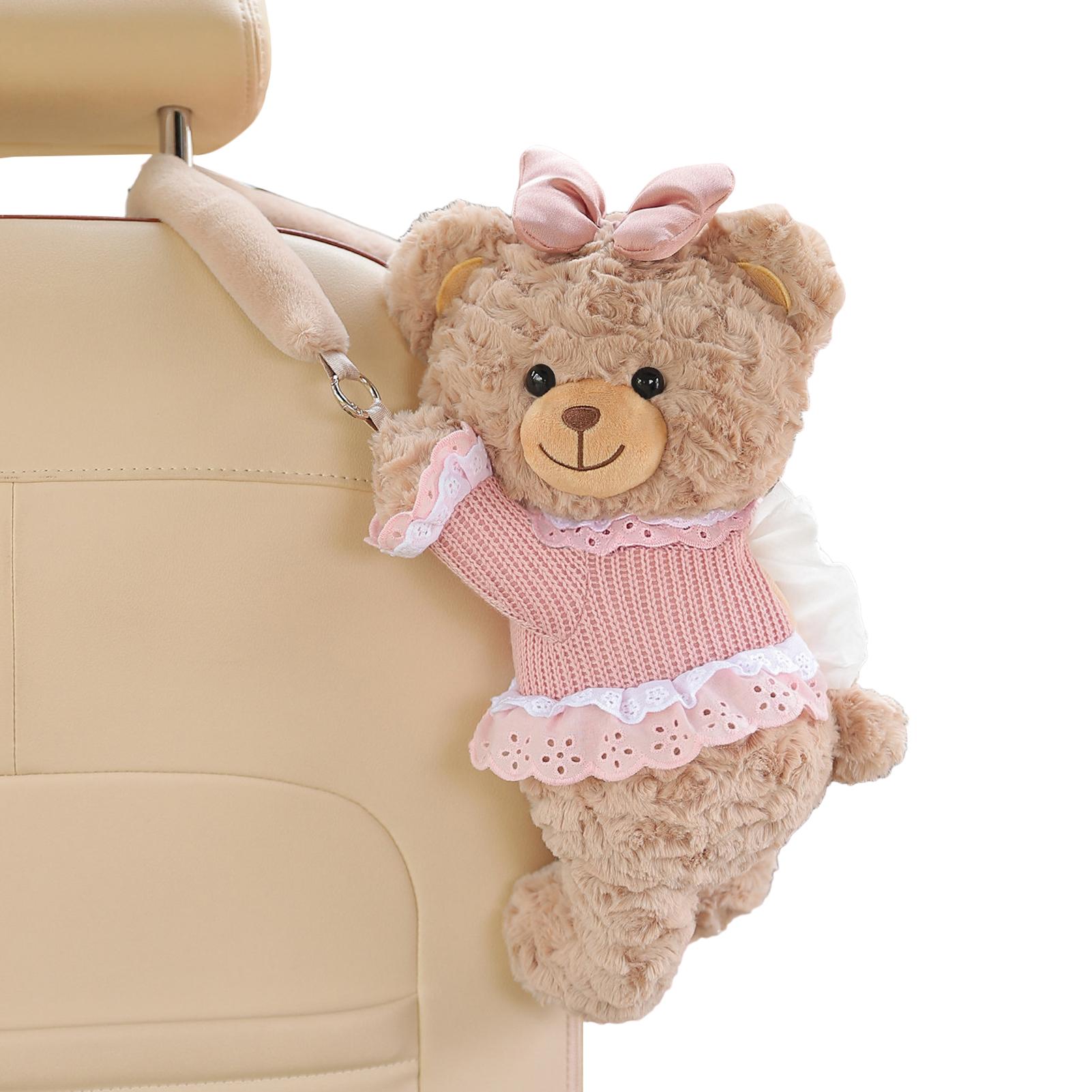 Car Tissue Box Bear Cartoon Ha - Men Accessories Organiser review and price
