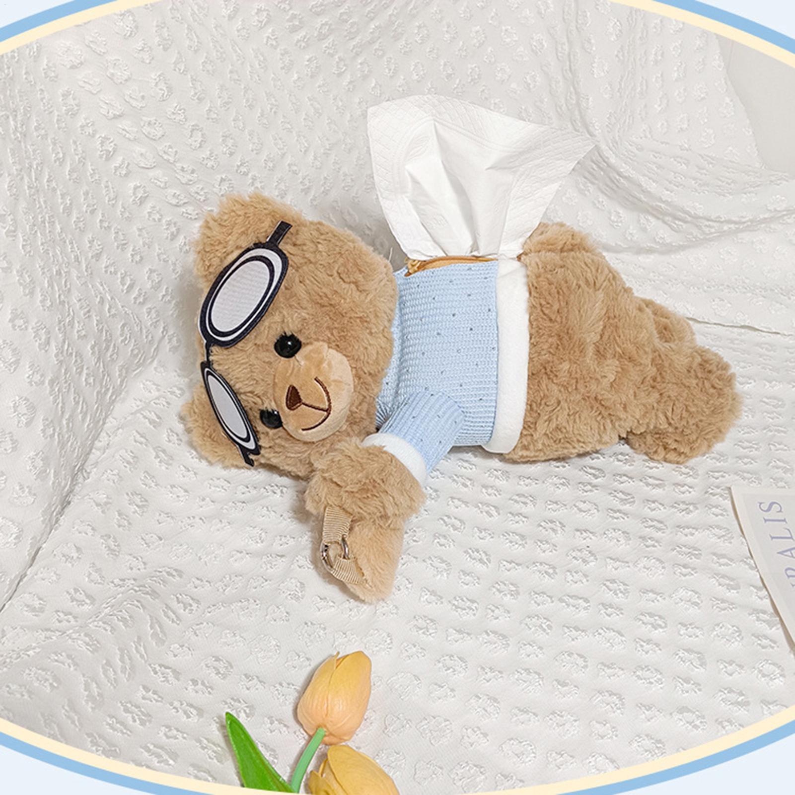 Car Tissue Box Bear Cartoon Ha - Men Accessories Organiser review and price
