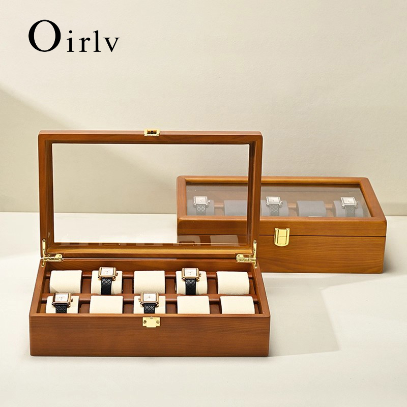 Oirlv 10 Grids Watch Box Woode - Men Accessories Organiser review and price