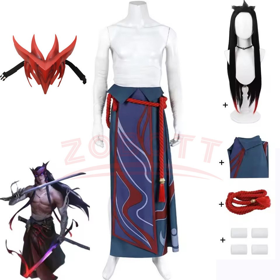 Game LOL Unforgotten Yone Cosp - Men Accessories Kit review and price