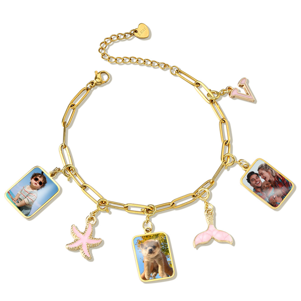 Customized Photo Letter Flag P - Men Accessories Chain And Bracelet review and price