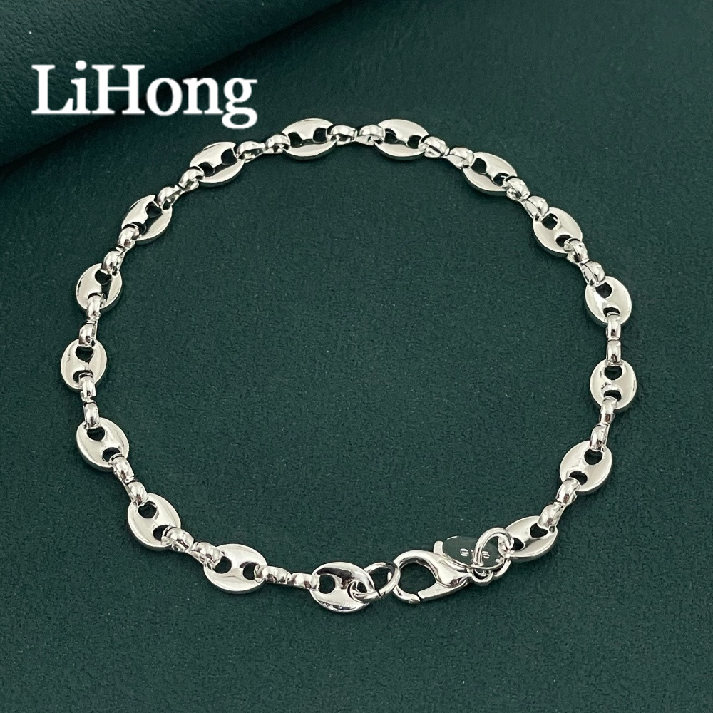 Lihong 925 Sterling Silver Ell - Men Accessories Chain And Bracelet review and price
