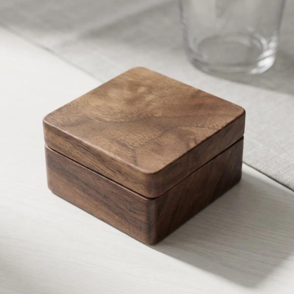 Walnut Cufflink Box Solid Wood - Men Accessories Organiser review and price