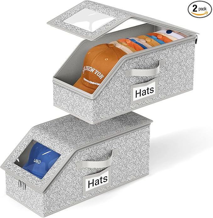 AOODA 2 PCS Stackable Hat Stor - Men Accessories Organiser review and price