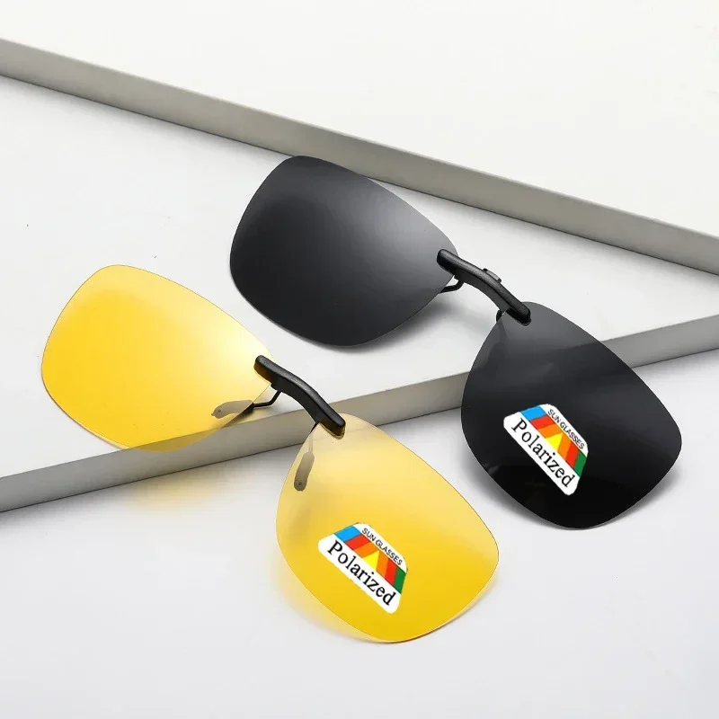 New Square Clip on Sunglasses  - Sunglasses Polarized Men review and price