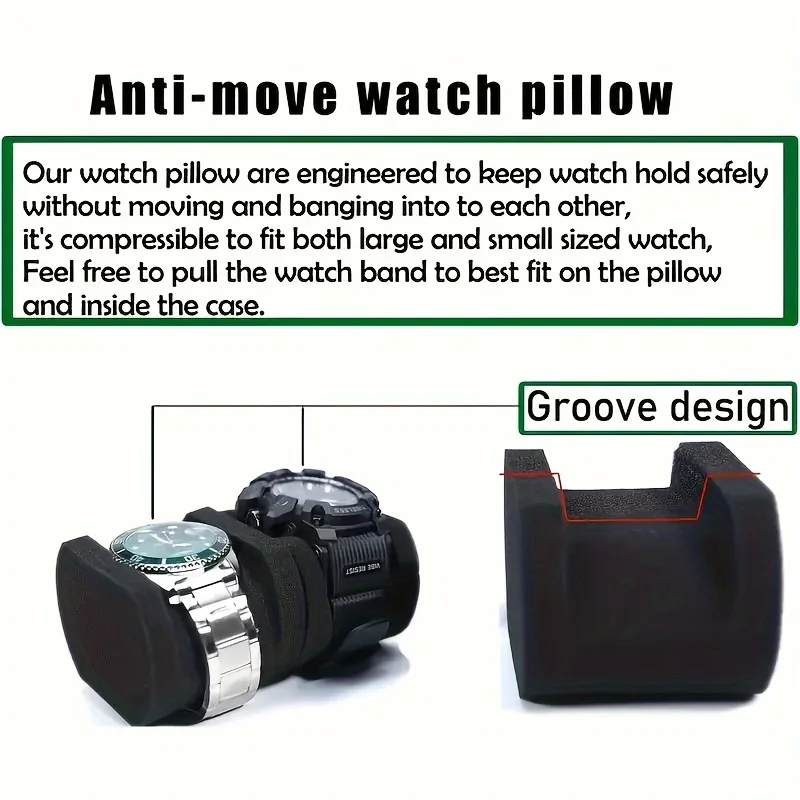 Hard-Shell 2 Slots Watch Trave - Men Accessories Organiser review and price