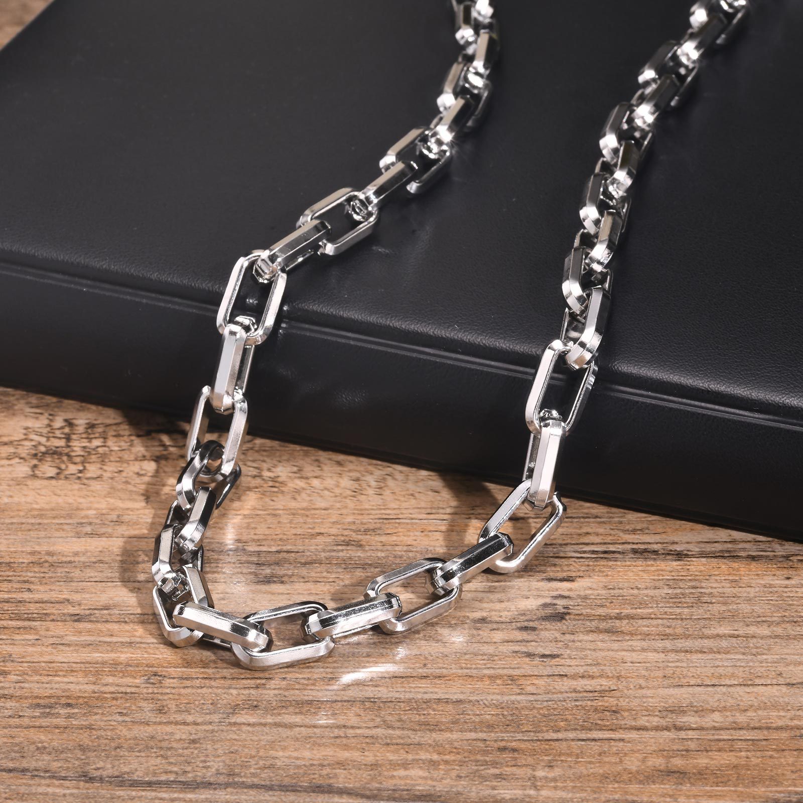 9.5mm Thick Stainless Steel Ba - Men Accessories Chain And Bracelet review and price