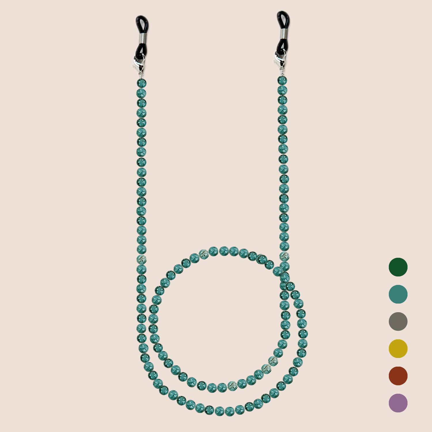 Chinese Style Glass Beaded Eye - Men Accessories Neck Chain review and price