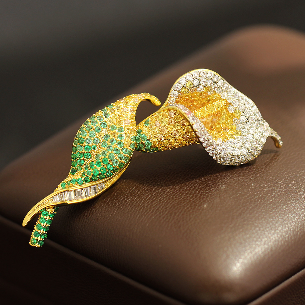 High-end Micro-inlaid Zircon E - Men Accessories Bouquet review and price