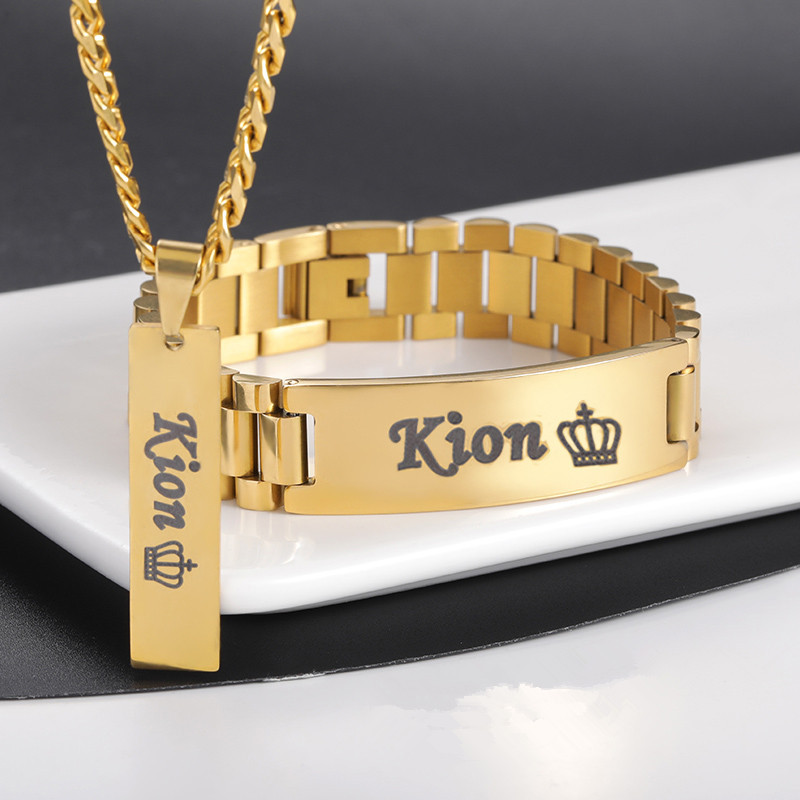 Custom Men Name Necklace Big B - Men Accessories Kit review and price