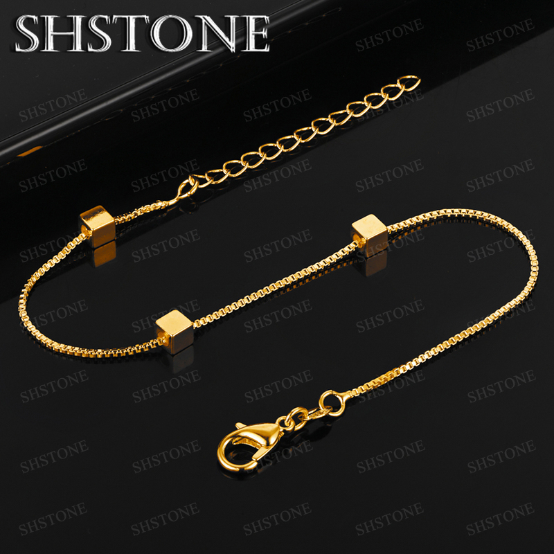Hot 18k Gold Mesh Chain Square - Men Accessories Chain And Bracelet review and price
